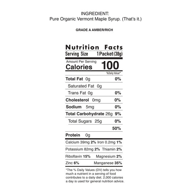 UnTapped Maple Syrup Energy Gel - Maple, Single