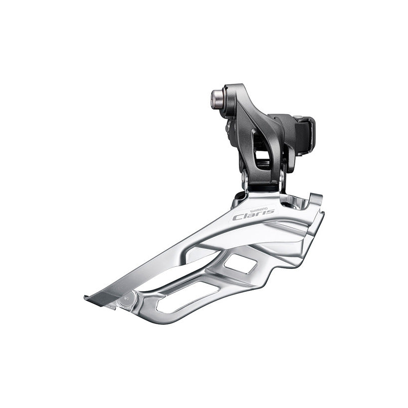 Shimano FRONT DERAILLEUR, FD-R2030, CLARIS, FOR REAR 8-SPEED, BAND-TYPE 34.9MM(W/31.8 &28.6MM ADAPTER), FOR TRIPLE CHAINWHEEL