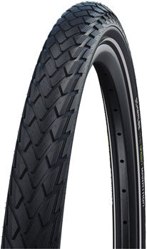 Schwalbe Green Marathon Tire - 26 x 2.00, Clincher, Wire, Black/Reflective, Performance Line, GreenGuard, TwinSkin, Addix