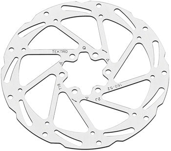 Tektro TR160-22 Disc Rotor - 160mm, 6-Bolt, 1.8mm Thickness